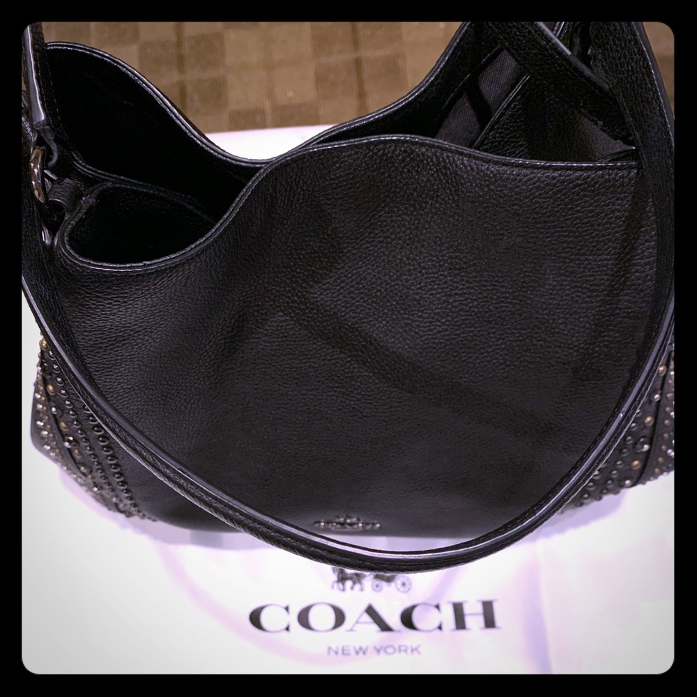 EUC Coach Edie studded bag -dust bag included!